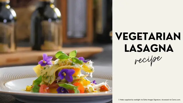 Video thumbnail for Vegetarian Lasagna