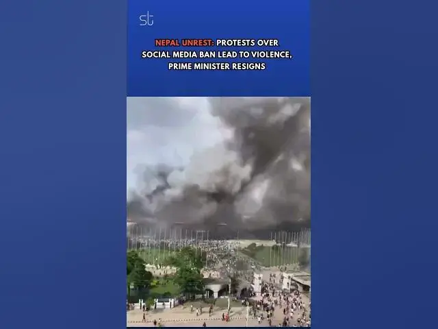 'Video thumbnail for Nepal Unrest: Protests Over Social Media Ban Lead to Violence, Prime Minister Resigns'