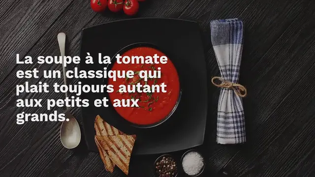 Video thumbnail for Soupe à la tomate
