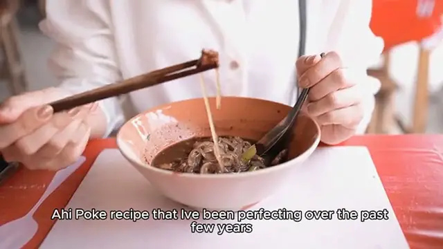 Video thumbnail for ahi poke recipe