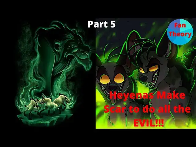 Video thumbnail for Hyenas Make Scar to do all the Evil!!! Fan Theory of "The Lion King" Part 5