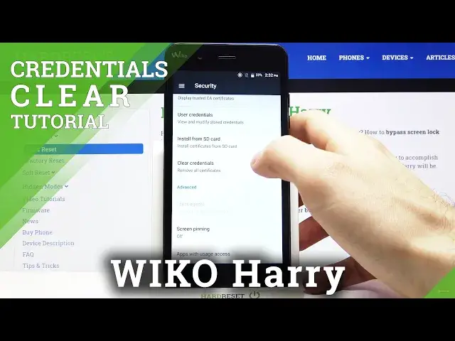 Video thumbnail for WIKO Harry - Delete Certificates & Clear Credentials