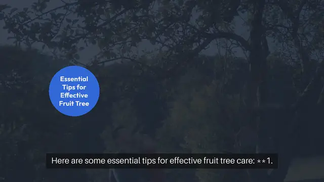 Video thumbnail for Fruit Tree Care Tips