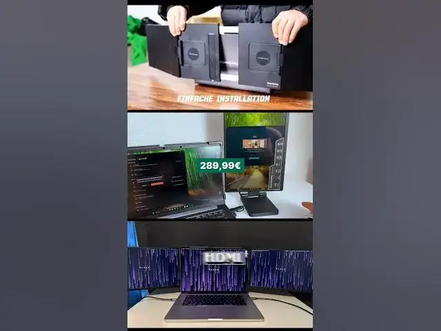 Video thumbnail for Plug & Play Triple Monitor: Laptopbildschirm auf 3 erweitern!