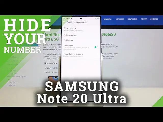 'Video thumbnail for How to Hide Call ID in SAMSUNG Galaxy Note 20 Ultra – Make Number Private'
