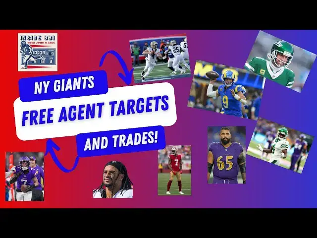 Video thumbnail for NY Giants Free Agent Targets (and Trades) - Defense over Offense. #sports #football #nfl
