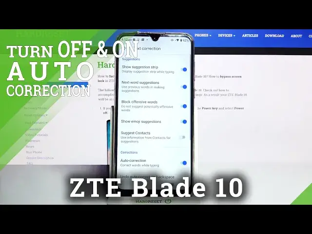 Video thumbnail for ZTE Blade 10 – Activate and Use Auto-Correction Option