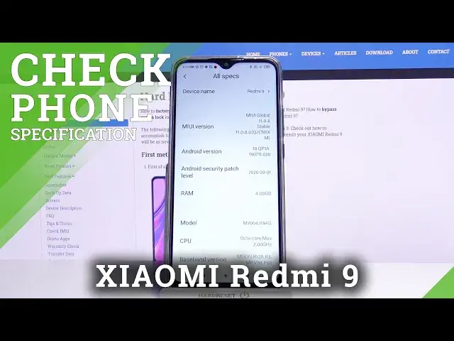 'Video thumbnail for How to Check Phone Specifications on XIAOMI Redmi 9?'