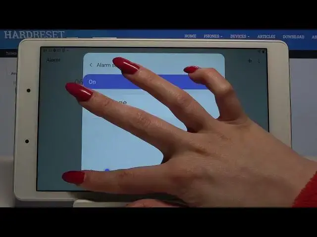 'Video thumbnail for How to Set Up Alarm Clock on SAMSUNG Galaxy Tab A 8.0 - Alarm Clock Settings'