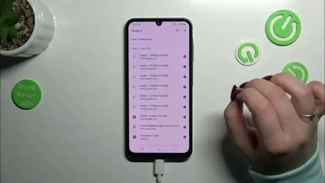'Video thumbnail for How to Clear Browser on SAMSUNG Galaxy A25'