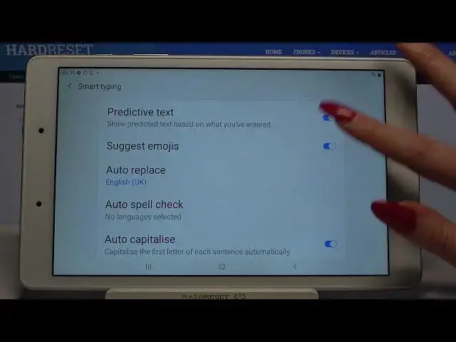 Video thumbnail for How to Enter Text Correction Options on SAMSUNG Galaxy Tab A 8.0 - Open Text Correction Options