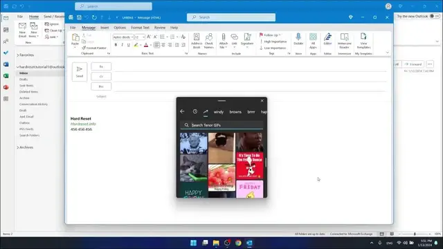 'Video thumbnail for How to Add a GIF to Your Outlook Email'