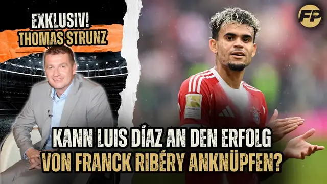 'Video thumbnail for Thomas Strunz: Kann Luis Díaz den Erfolg von Franck Ribéry beim FC Bayern München erreichen?'