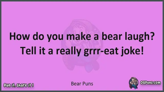 Video thumbnail for Bear - Jokes, Puns, Wordplays, and Laughter