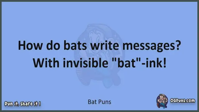 Video thumbnail for Bat - Jokes, Puns, Wordplays, and Laughter