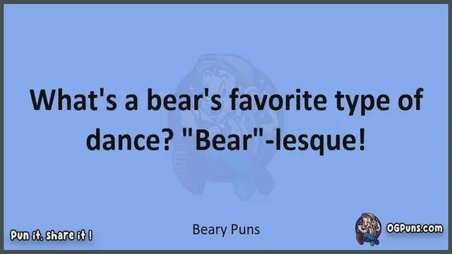Video thumbnail for Beary - Jokes, Puns, Wordplays, and Laughter