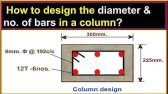 Video thumbnail for How to design the diameter & no. of steel bars in a column?.