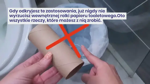 Video thumbnail for Nie wyrzucaj kartonowej rolki papieru toaletowego, nie wyobrażasz sobie, co możesz z nią zrobić