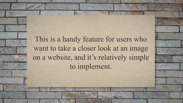 'Video thumbnail for How To Zoom Image On Click In Jquery'