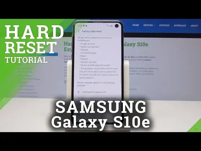 'Video thumbnail for How to Hard Reset SAMSUNG Galaxy S10e – Factory Reset by Settings'