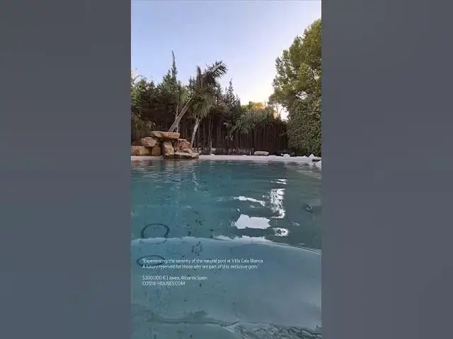 'Video thumbnail for "Experiencing the serenity of the natural pool at Villa Cala Blanca. A luxury mega villa"'