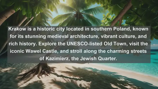 Video thumbnail for Poland's Hidden Gems: Top 10 Beautiful Cities You Must Visit