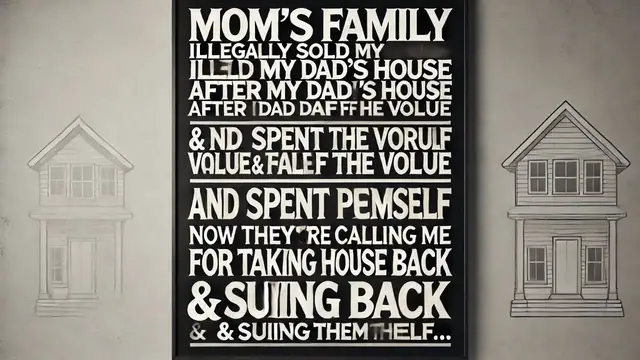 'Video thumbnail for Mom's Greedy Family Sold My Dad's House After He Died, Now I'm Taking House Back Suing Them AITA'
