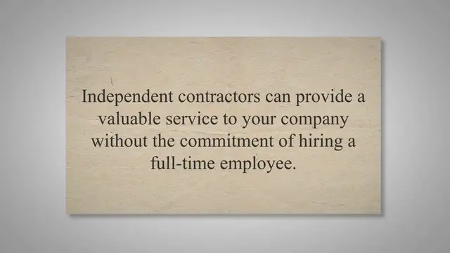 Video thumbnail for 5 Crucial Factors to Consider Before Hiring an Independent Contractor