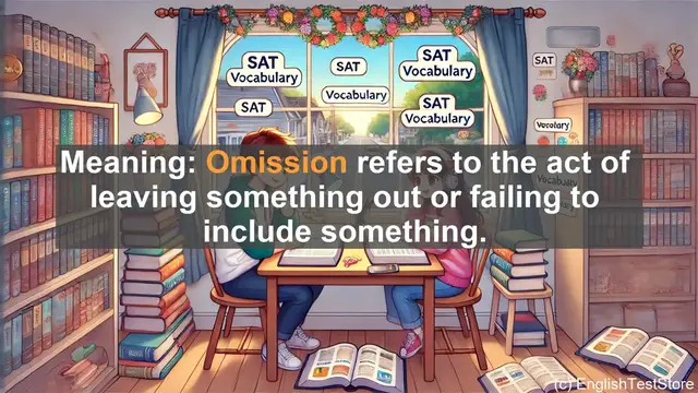 Video thumbnail for 5000 Must Know SAT Vocabulary - SAT Vocabulary: Understanding 'Omission' and Its Uses
