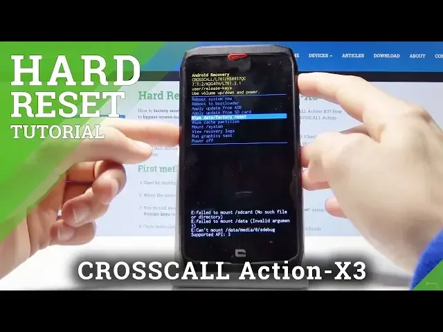 Video thumbnail for How to Hard Reset on CROSSCALL Action-X3 - Screen Lock Bypass