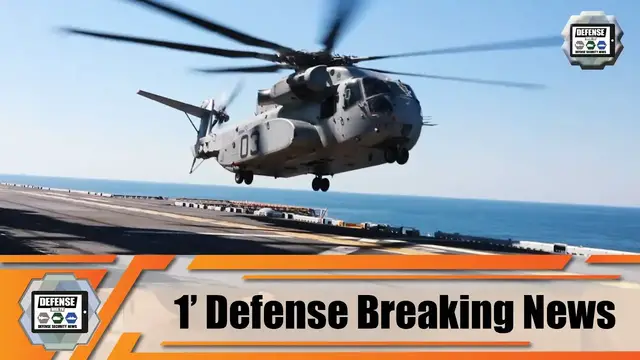 'Video thumbnail for CH-53K King Stallion tests sea legs in two-week trial aboard Navy ship'