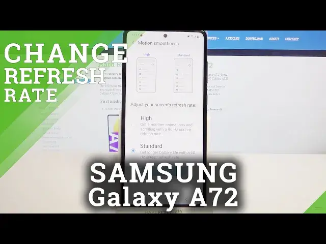 'Video thumbnail for How to Change Display Refresh Rate on SAMSUNG Galaxy A72 – Improve Display Quality'