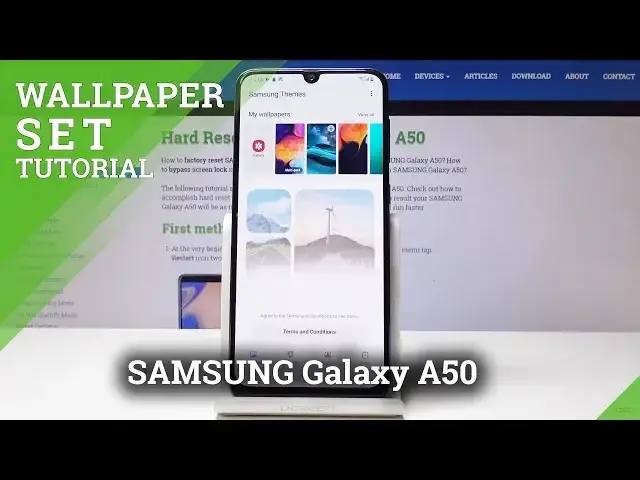 'Video thumbnail for How to Change Wallpaper in SAMSUNG Galaxy A50 - Set Wallpaper'