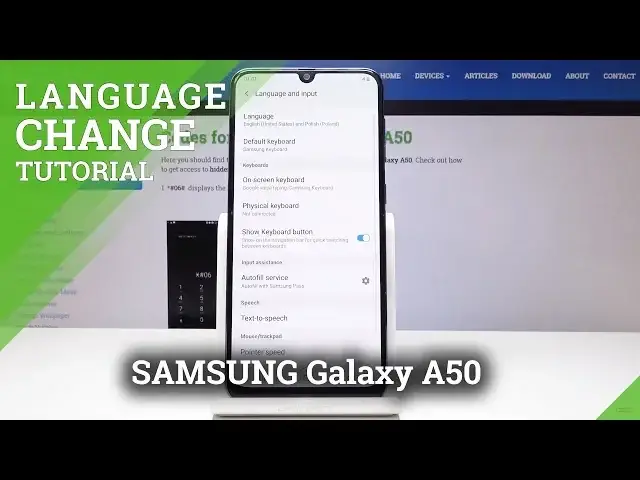 Video thumbnail for How to Set Up Language in SAMSUNG Galaxy A50 - Language Settings