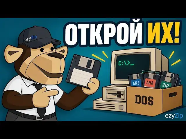 Video thumbnail for 📦 Как Извлечь Старые Архивы Эпохи DOS Онлайн Бесплатно | Без Установки Программ