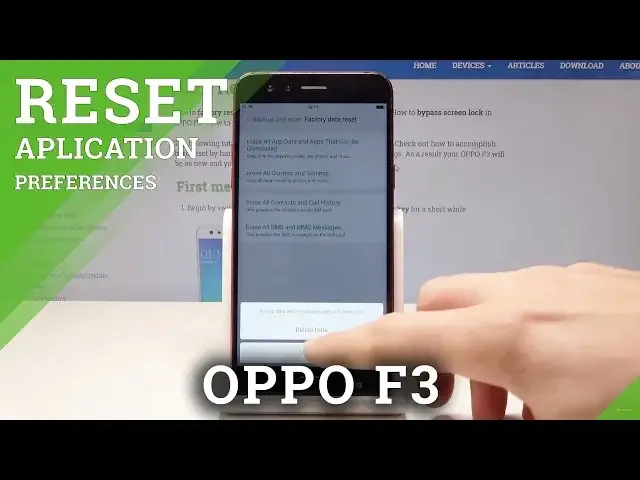 'Video thumbnail for How to Reset Apps & App Data in OPPO F3 - Restore App Configuration'