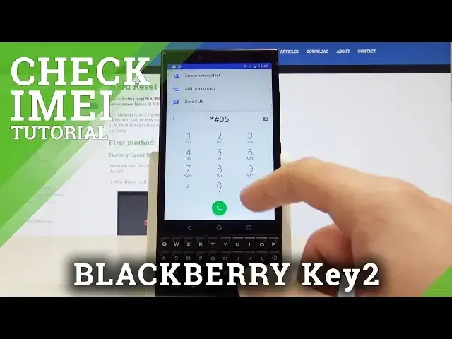 'Video thumbnail for How to Check IMEI Number on BLACKBERRY Key2 - Find Serial Number'