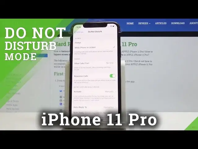'Video thumbnail for How to Enable Do Not Disturb Mode in iPhone 11 Pro - Customize DND Mode'