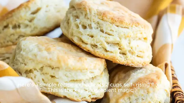 Video thumbnail for 3 ingredient biscuit recipe