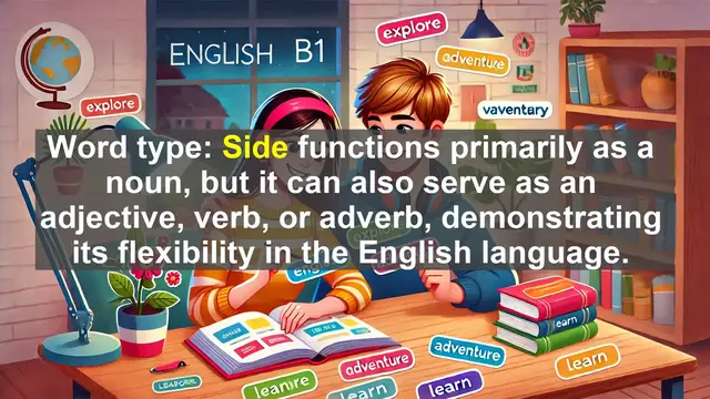 Video thumbnail for 2500 Must Know CEFR B1 Vocabulary - Mastering the Word 'Side': A B1 English Vocabulary Lesson