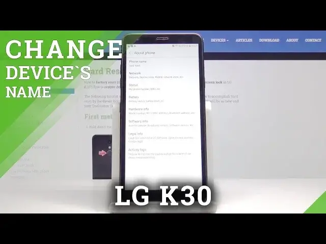 'Video thumbnail for How to Change Device’s Name in LG K30 – Customize Android Smartphone'