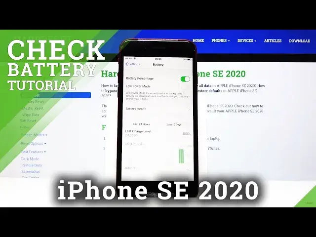 'Video thumbnail for How to Enable Battery Percentage in iPhone SE 2020– Battery Details'