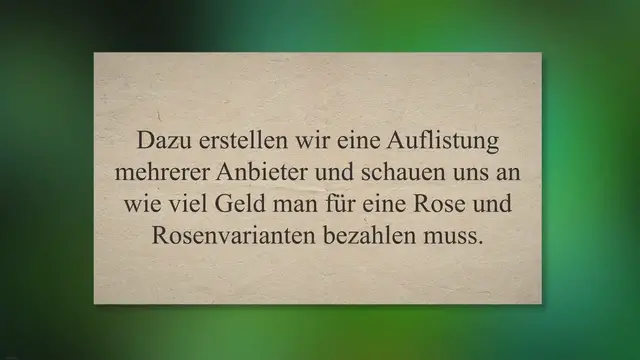 Video thumbnail for So viel kosten rote Rosen