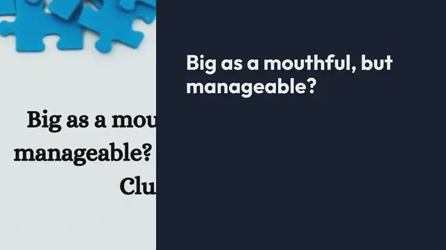 Video thumbnail for Big as a mouthful, but manageable? Crossword Clue Puzzle Answer from September 25, 2024