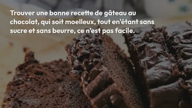Video thumbnail for Gâteau chocolat banane (sans sucre / sans beurre)