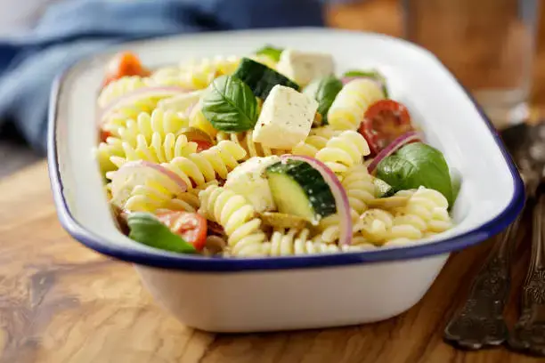 Video thumbnail for Mediterranean Pasta Salad