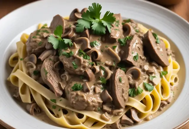 Video thumbnail for Beef Stroganoff