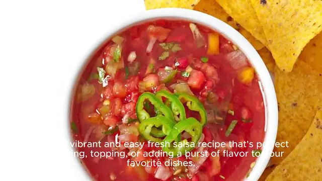 Video thumbnail for fresh salsa recipe