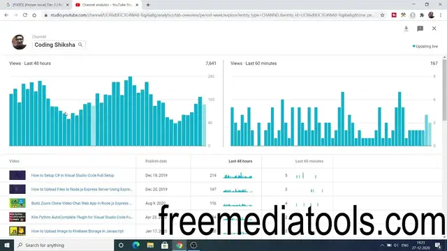 Video thumbnail for Youtube Realtime Views Suddenly Dropped Going Down December 2020