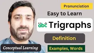 'Video thumbnail for Trigraphs in Urdu/ Hindi | Definition Examples Trigraphs Word and List'
